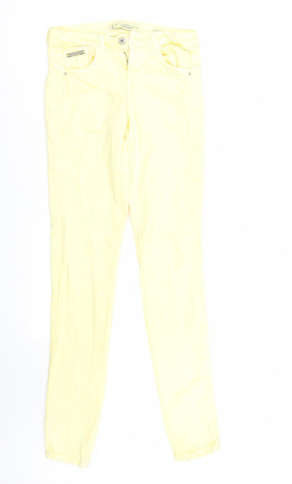 Bershka Womens Yellow   Skinny Jeans Size 34 L31 in