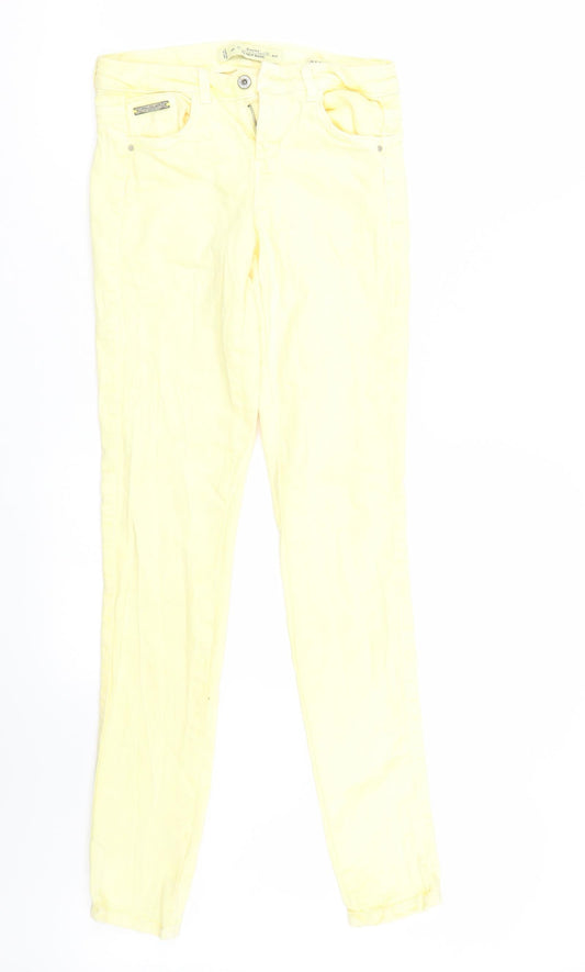 Bershka Womens Yellow   Skinny Jeans Size 34 L31 in
