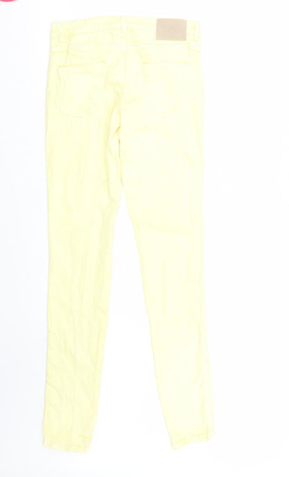 Bershka Womens Yellow   Skinny Jeans Size 34 L31 in