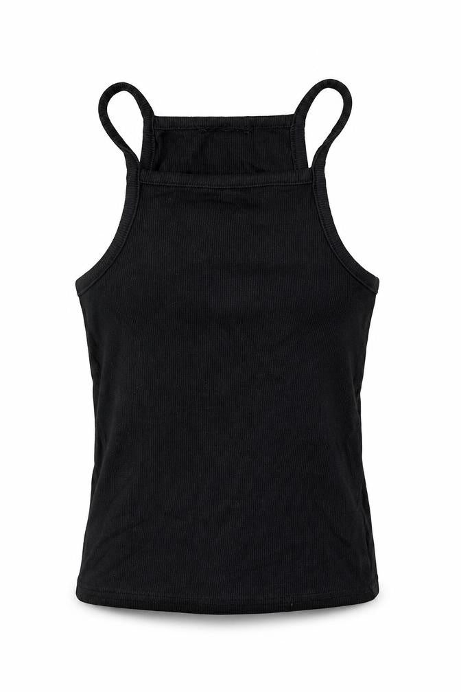 Womens UK Size 8 Newlook Black Basic Tank