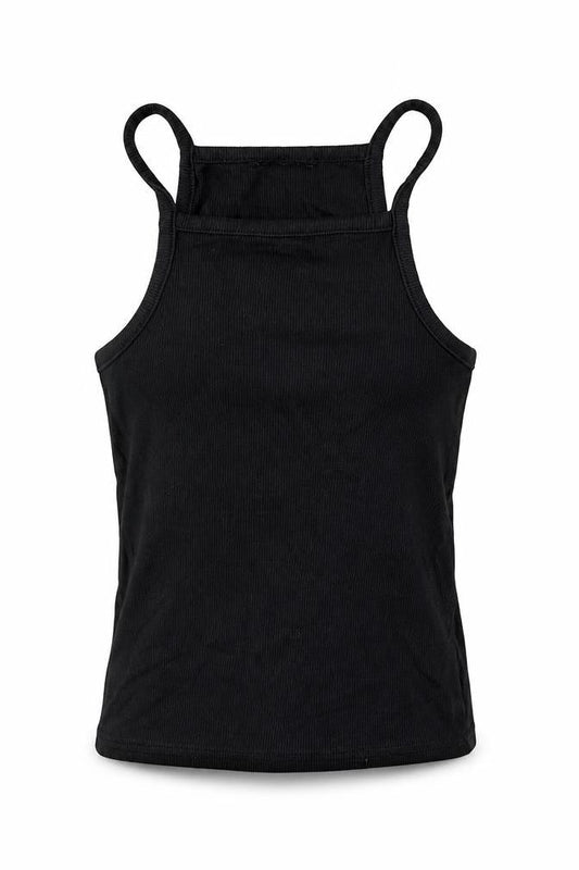 Womens UK Size 8 Newlook Black Basic Tank