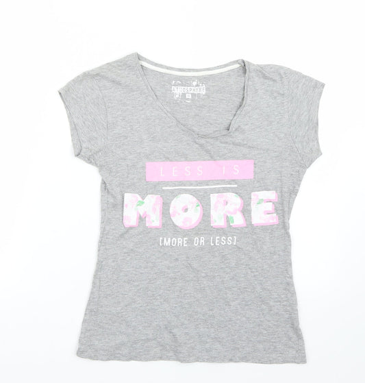 Primark Womens Grey   Basic T-Shirt Size 8