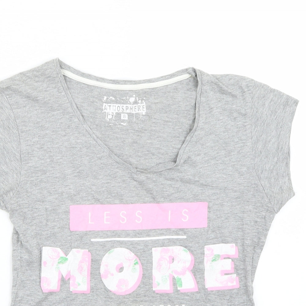 Primark Womens Grey   Basic T-Shirt Size 8