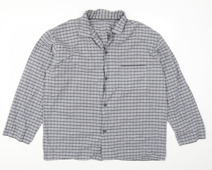 Mens UK Size XL Preworn Grey  Button-Up Long Sleeve Casual Shirt