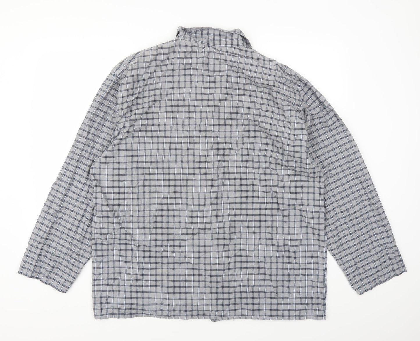 Mens UK Size XL Preworn Grey  Button-Up Long Sleeve Casual Shirt