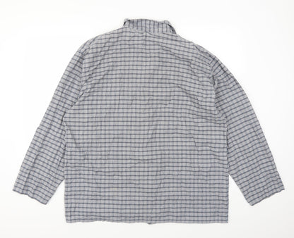 Mens UK Size XL Preworn Grey  Button-Up Long Sleeve Casual Shirt
