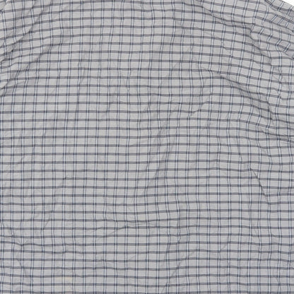 Mens UK Size XL Preworn Grey  Button-Up Long Sleeve Casual Shirt
