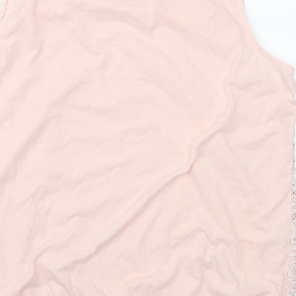 Womens UK Size 16 Bonmarché Pink Basic Tank
