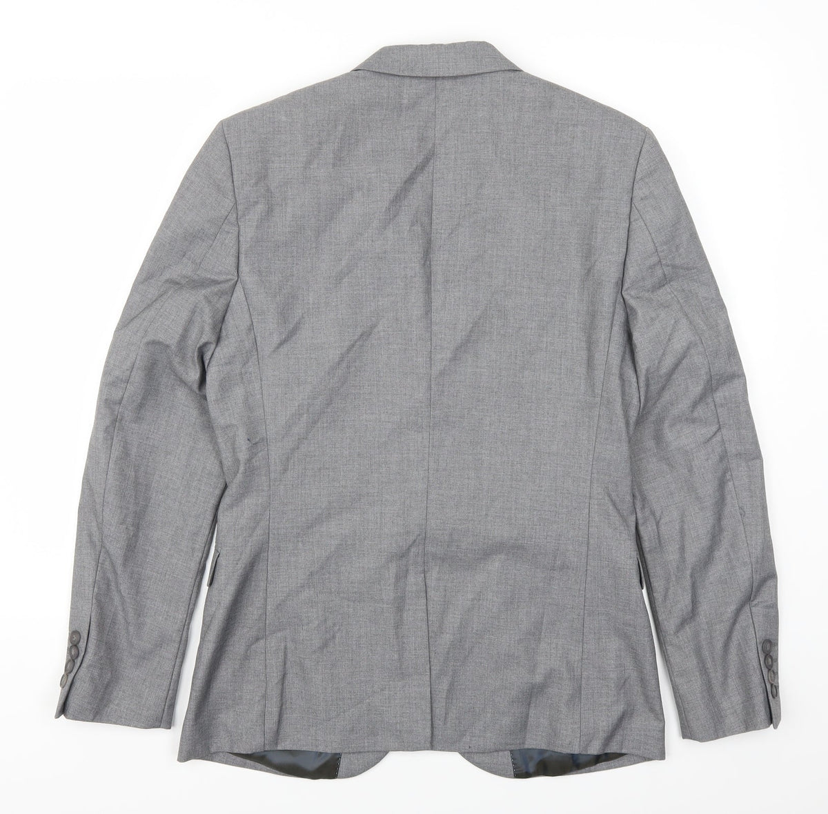 Mens UK Size 38 Topman Regular Grey Suit Jacket
