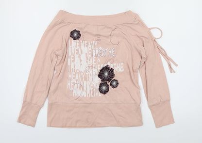 Womens UK Size XS Republic Pink Basic Blouse