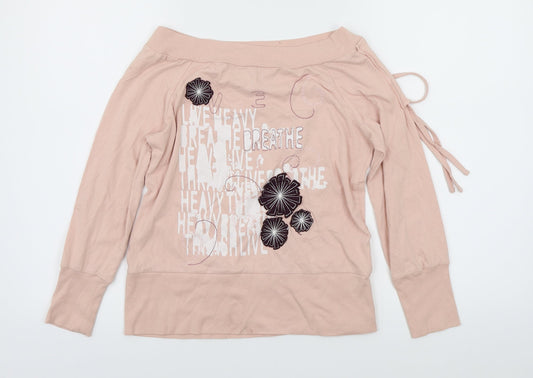 Womens UK Size XS Republic Pink Basic Blouse