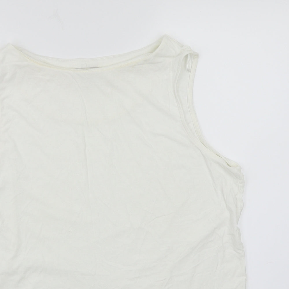 F&F Womens White  Jersey Basic Blouse Size 20