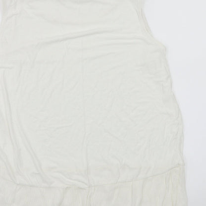 F&F Womens White  Jersey Basic Blouse Size 20