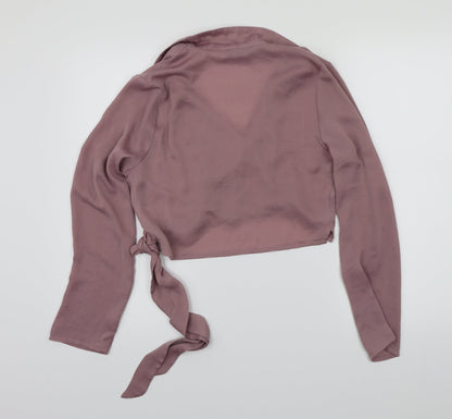 Womens UK Size S Love & Other Things Pink Cropped Blouse
