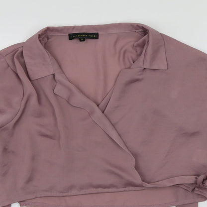 Womens UK Size S Love & Other Things Pink Cropped Blouse