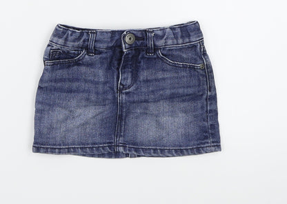 Gap Girls Blue  Denim Straight & Pencil Skirt Size 2 Years