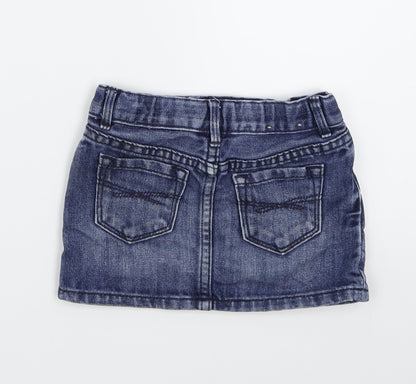 Gap Girls Blue  Denim Straight & Pencil Skirt Size 2 Years