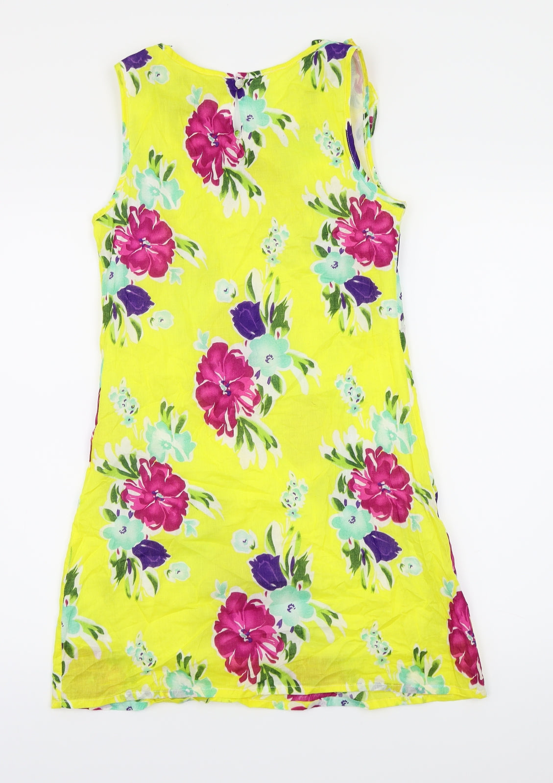 Pussycat London Womens Yellow Floral  Shift  Size S