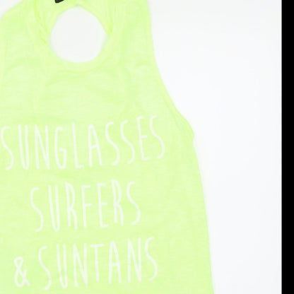 Atmosphere Womens Yellow  Jersey Basic T-Shirt Size 6