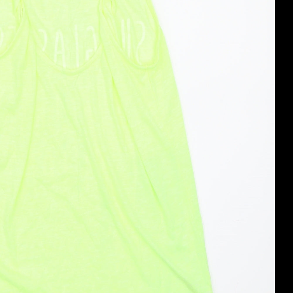 Atmosphere Womens Yellow  Jersey Basic T-Shirt Size 6