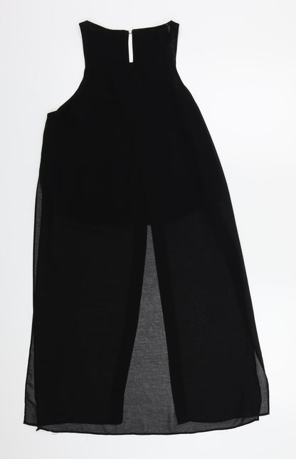 Womens UK Size 6 River Island Black Basic Blouse