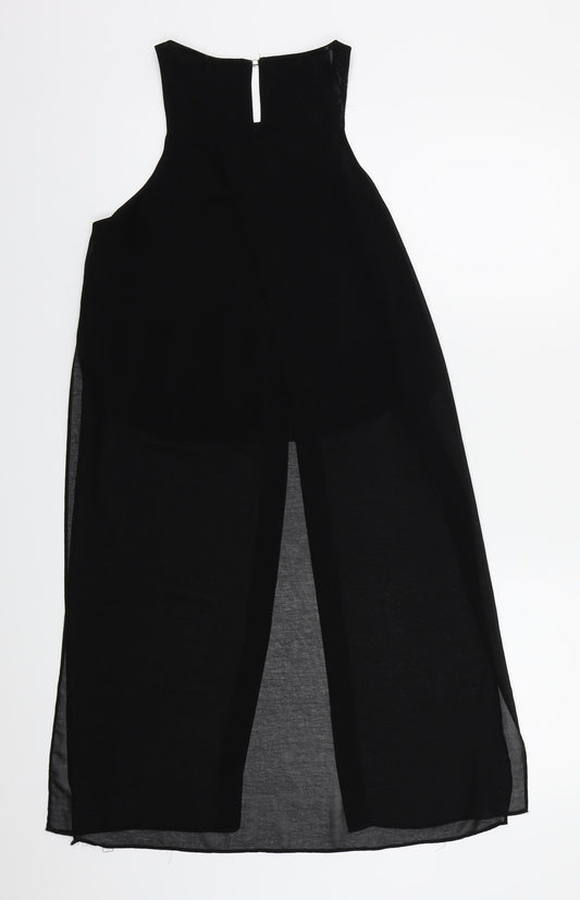 Womens UK Size 6 River Island Black Basic Blouse
