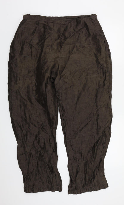 Womens UK Size 36 in Preworn Regular Fit  Brown Trousers