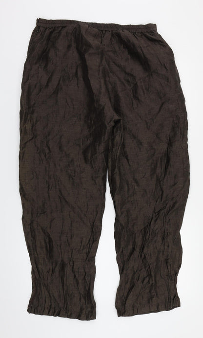 Womens UK Size 36 in Preworn Regular Fit  Brown Trousers
