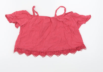 Young Dimension Girls Pink   Basic Blouse Size 9-10 Years