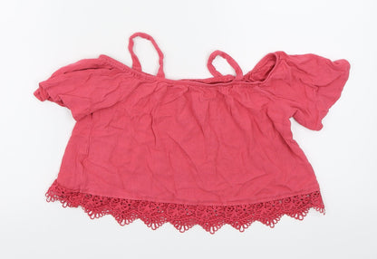 Young Dimension Girls Pink   Basic Blouse Size 9-10 Years