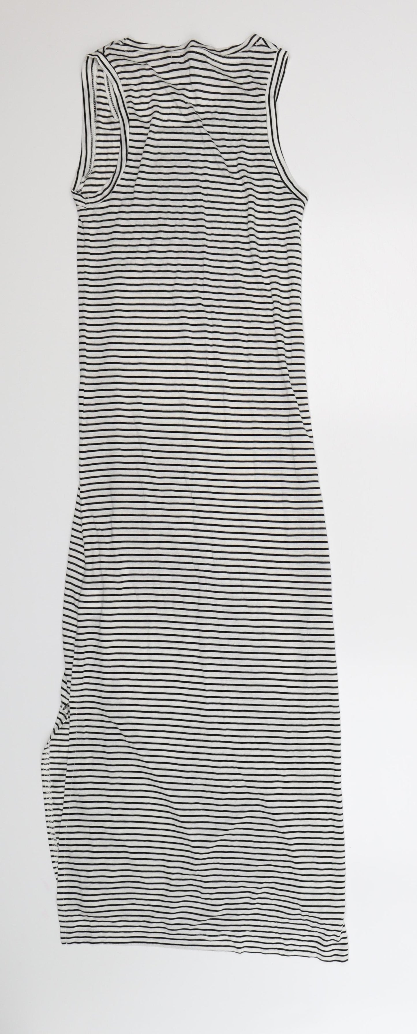 Atmosphere Womens White Striped  Tank Dress  Size 4