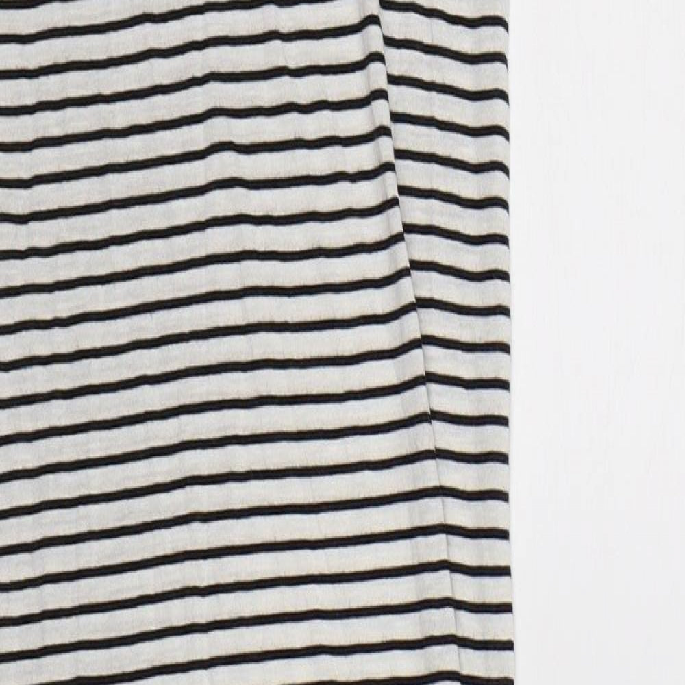 Atmosphere Womens White Striped  Tank Dress  Size 4