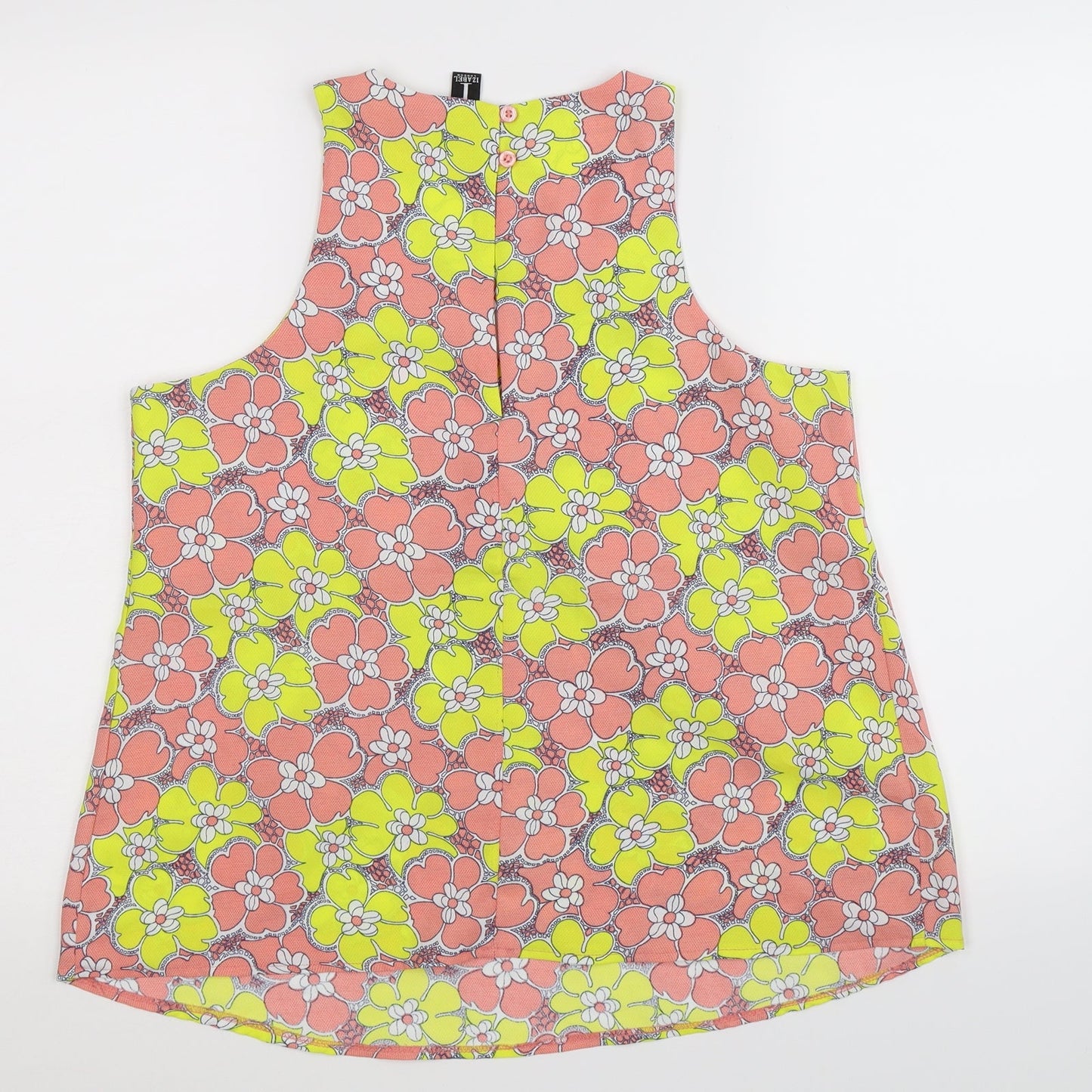 Izabel Womens Multicoloured Floral  Basic Tank Size 12