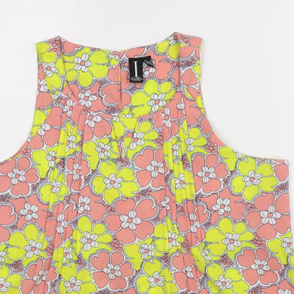 Izabel Womens Multicoloured Floral  Basic Tank Size 12