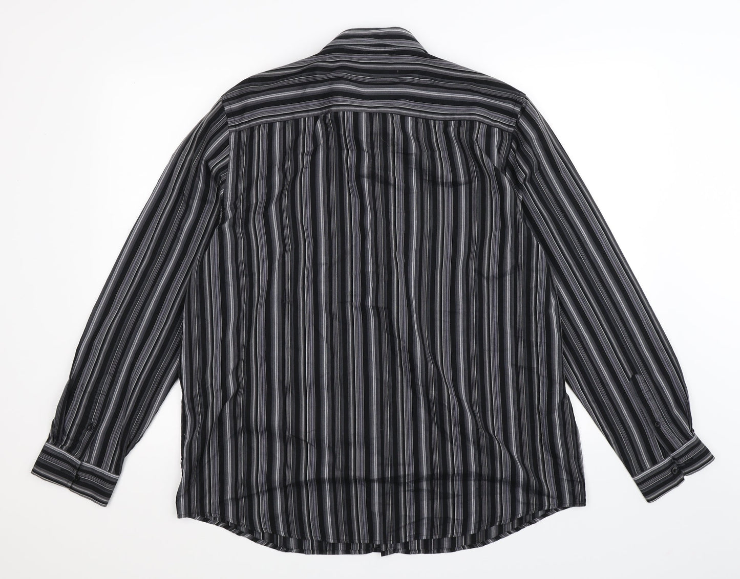 F&F Mens Multicoloured Striped   Button-Up Size L