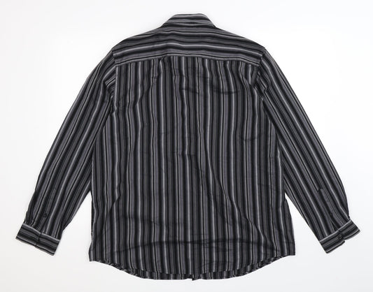 F&F Mens Multicoloured Striped   Button-Up Size L