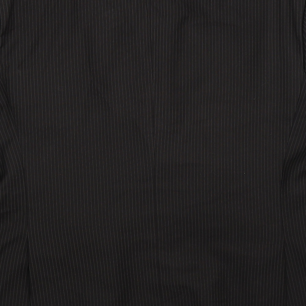 F&F Mens Black Striped  Jacket Suit Jacket Size 46