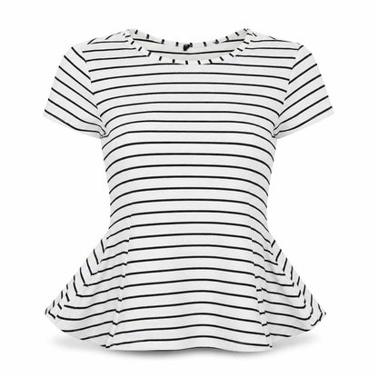 Womens UK Size 10 Preworn White Basic T-Shirt