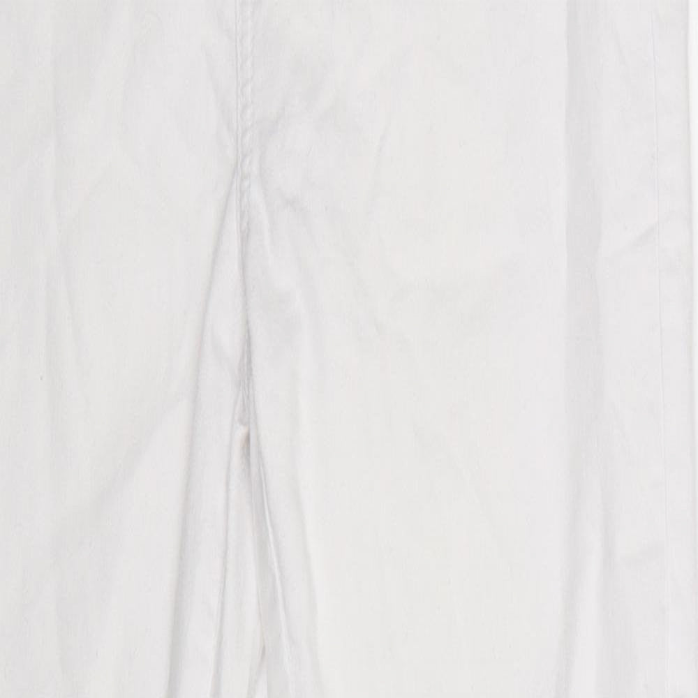 PARISIAN SIGNATURE Womens White  Denim Jegging Jeans Size 12 L28 in