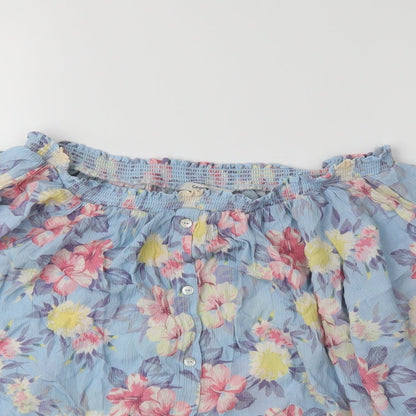 Womens UK Size 14 George Black Basic Blouse