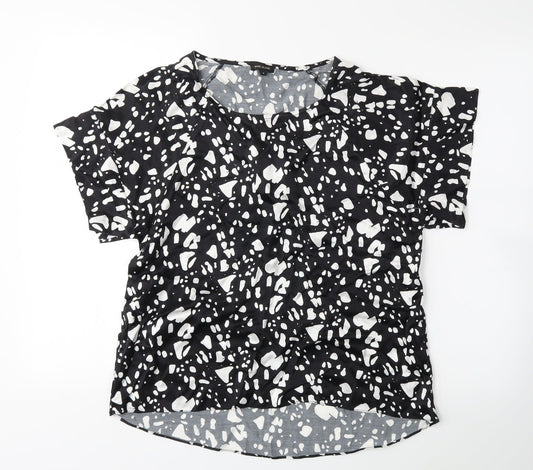 Womens UK Size 8 River Island Black Basic Blouse