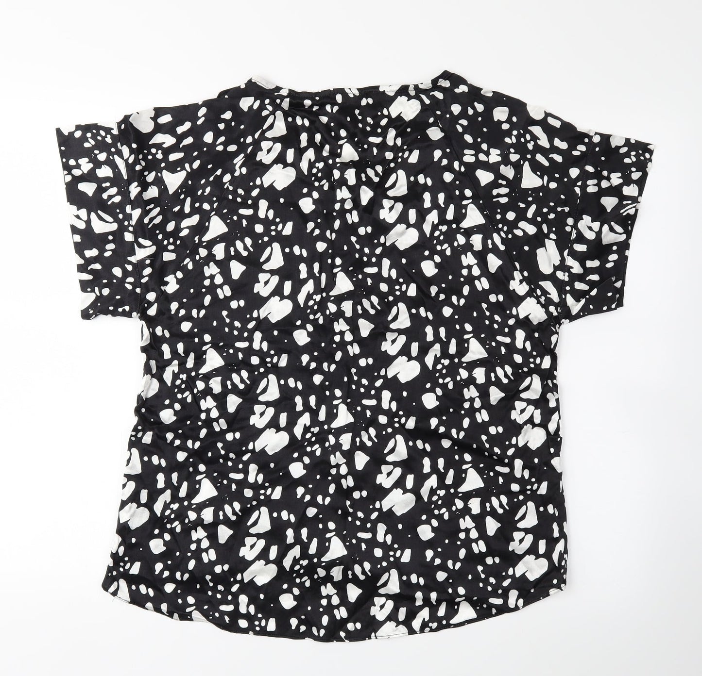 Womens UK Size 8 River Island Black Basic Blouse