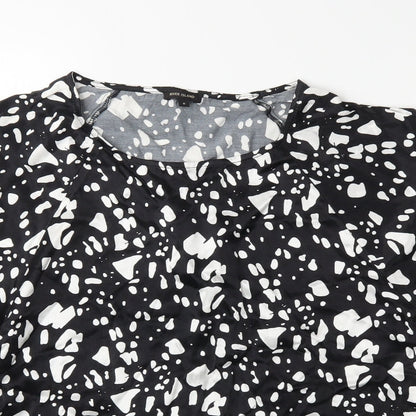Womens UK Size 8 River Island Black Basic Blouse