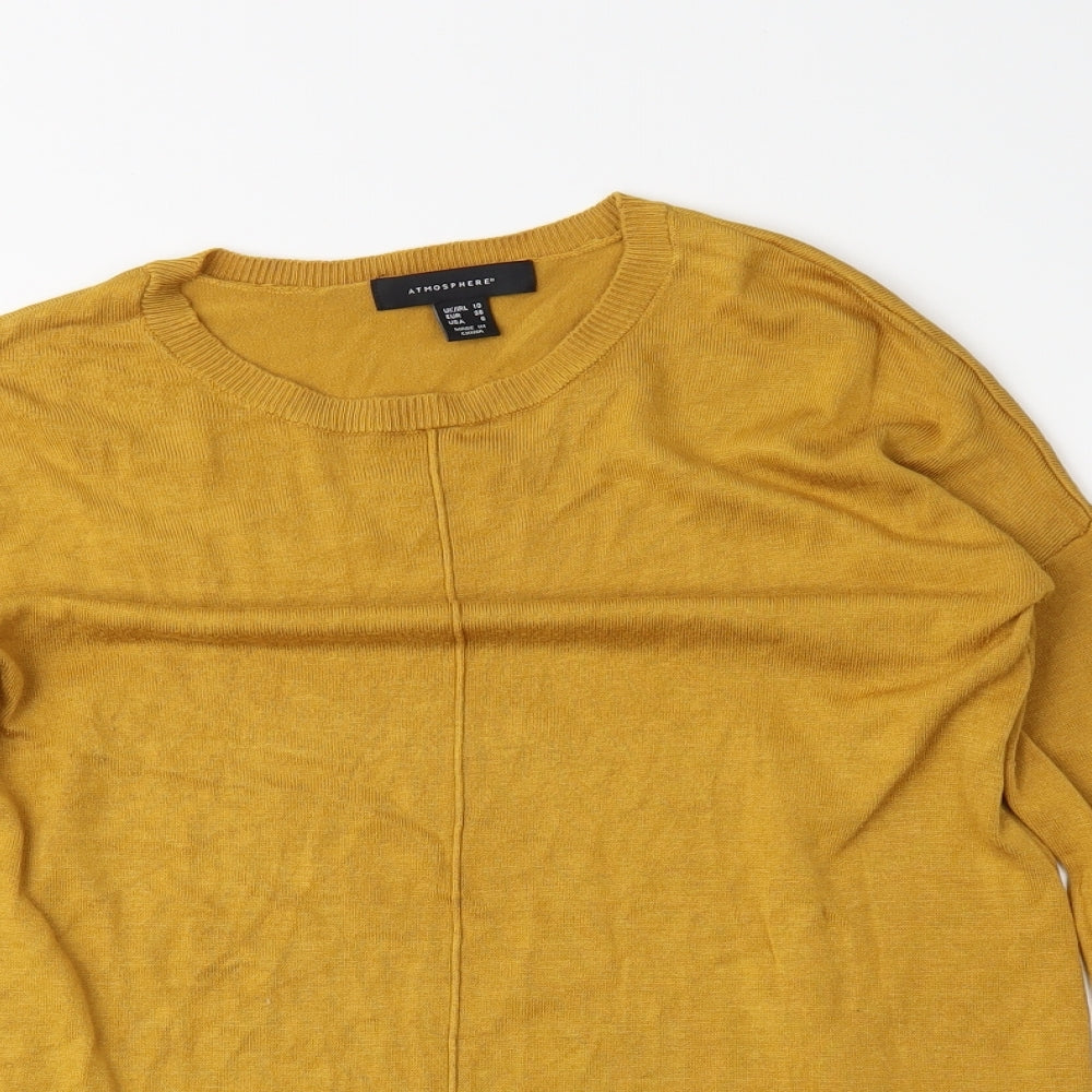 Atmosphere Womens Yellow   Pullover Jumper Size 10