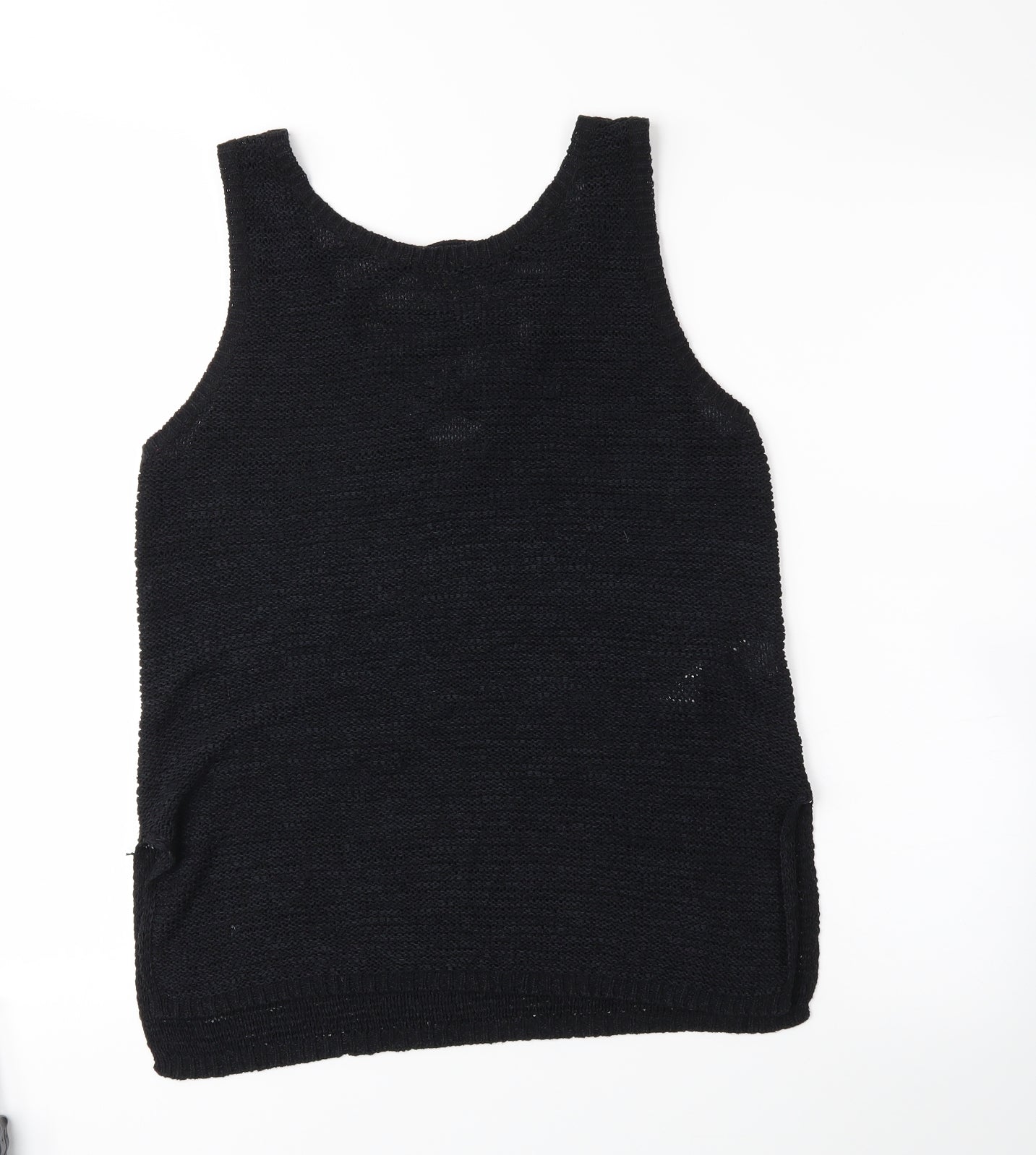 Womens UK Size 10 newlook Black Basic Tank