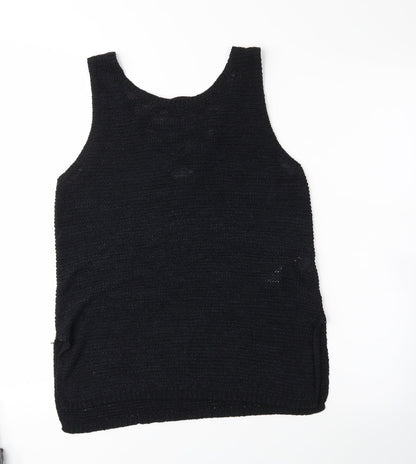 Womens UK Size 10 newlook Black Basic Tank
