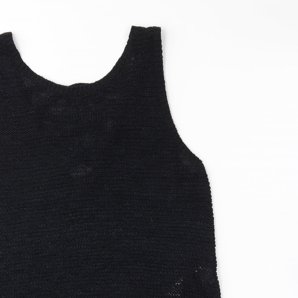 Womens UK Size 10 newlook Black Basic Tank