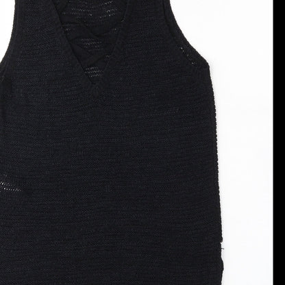 Womens UK Size 10 newlook Black Basic Tank