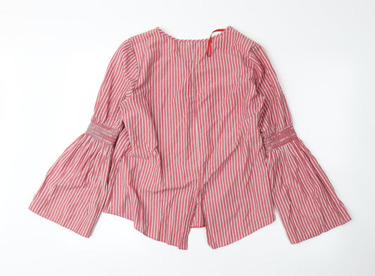 Primark Womens Red Striped  Basic Blouse