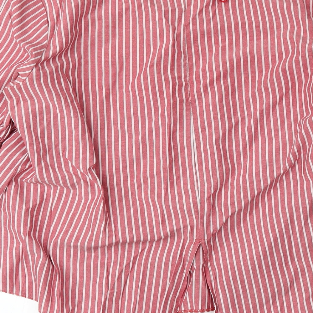 Primark Womens Red Striped  Basic Blouse